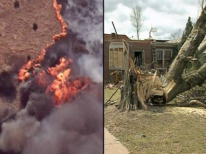 VIDEO: Wildfires, Twisters Ravage U.S.