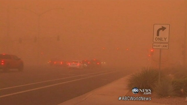 Video Phoenix Dust Storm Turns Arizona Sky Red Abc News