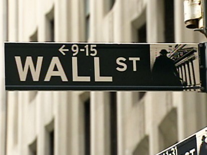 Wall street sign