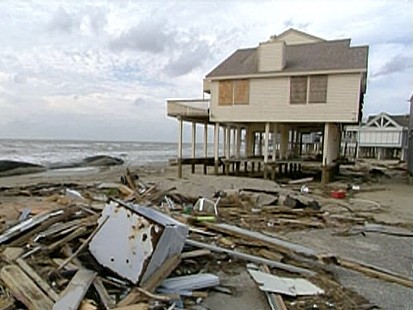 Ruins Remain in Galveston, Texas