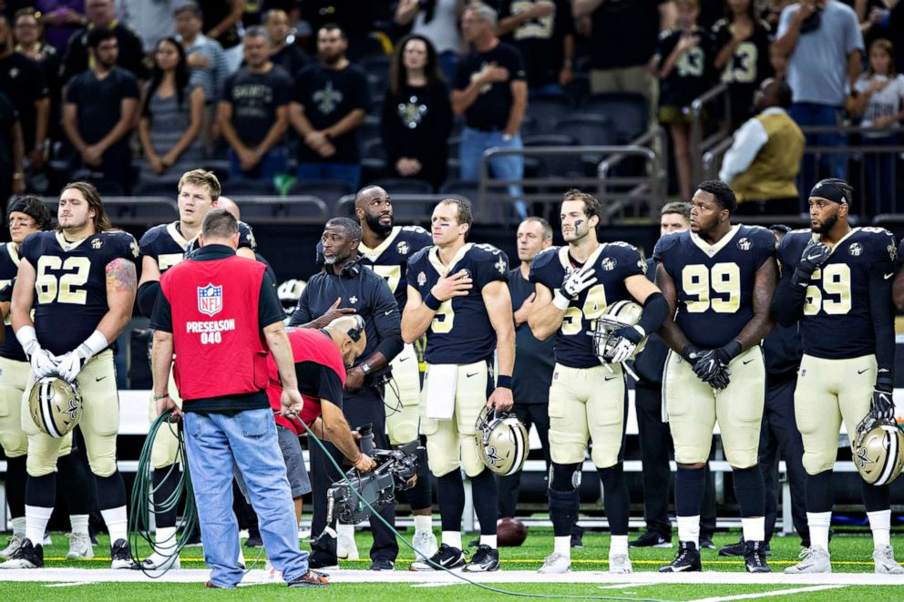 Quarterback Drew Brees Stands Up to Trump Over NFL Protests