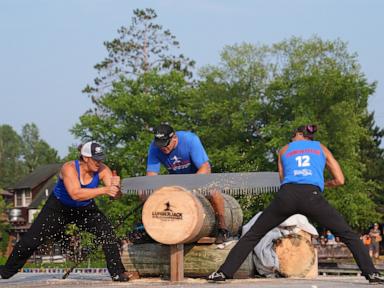3 women's world records set at the annual Lumberjack World Championships in Wisconsin