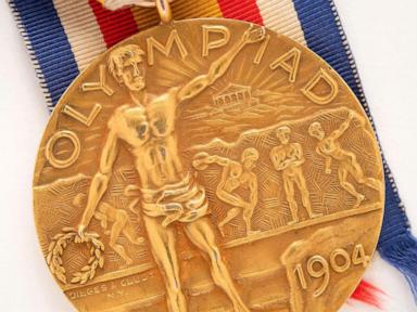 A rare gold medal from the 1904 St. Louis Olympics is up for auction