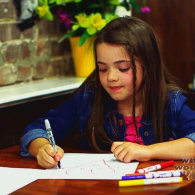 VIDEO: What Would You Do: Little girl draws on paintings with markers in a cafÃ©