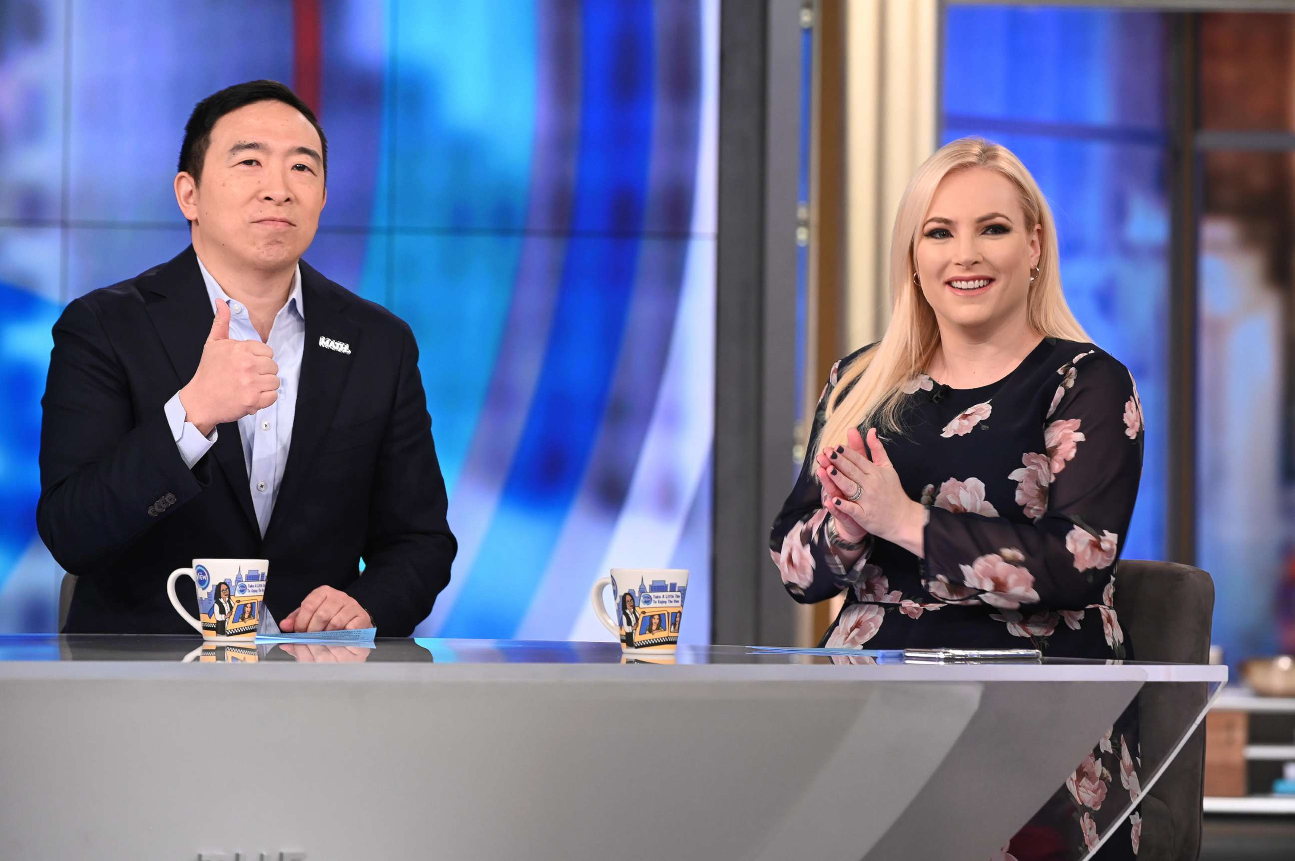 PHOTO: Andrew Yang appears as a guest co-host on "The View"  on Thursday, March 5, 2020.