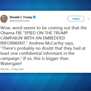 VIDEO: Trump claims 'Obama FBI spied on the Trump campaign'