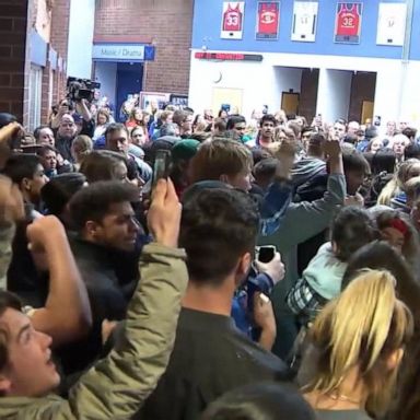 VIDEO: Colorado students protest political agenda at school shooting vigil