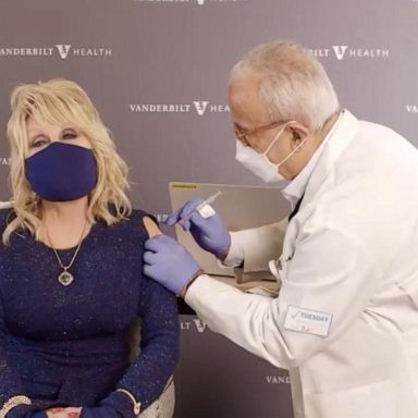 VIDEO: Dolly Parton gets COVID-19 vaccine she helped fund