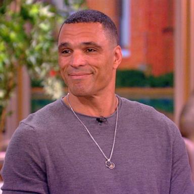 VIDEO: Tony Gonzalez meets cousin Whoopi Goldberg for the 1st time