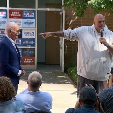 VIDEO: Sen. John Fetterman stands with Biden amid calls for him to step aside