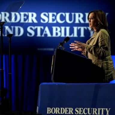 VIDEO: Harris campaigns on the southern border, confronting key election vulnerability