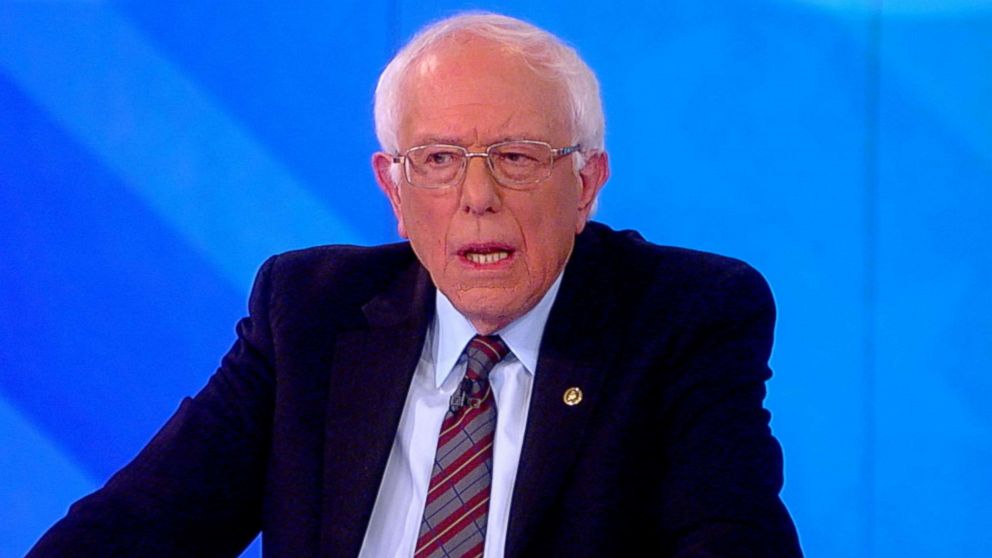 Sen. Bernie Sanders speaks on "The View," Nov. 26, 2018.