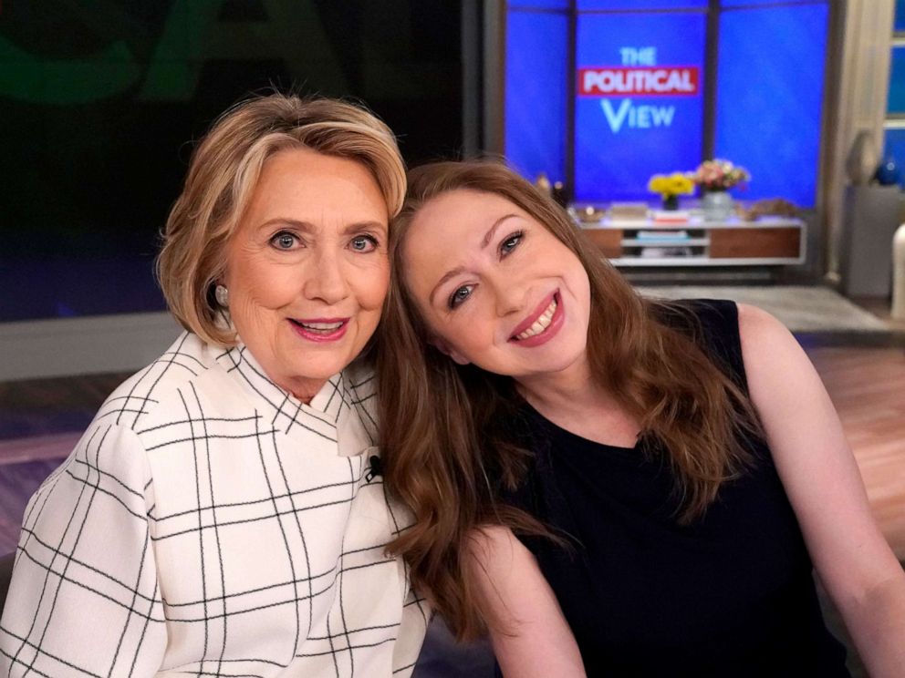 PHOTO: Hillary and Chelsea Clinton on on ABC's "The View," Oct. 2, 2019.