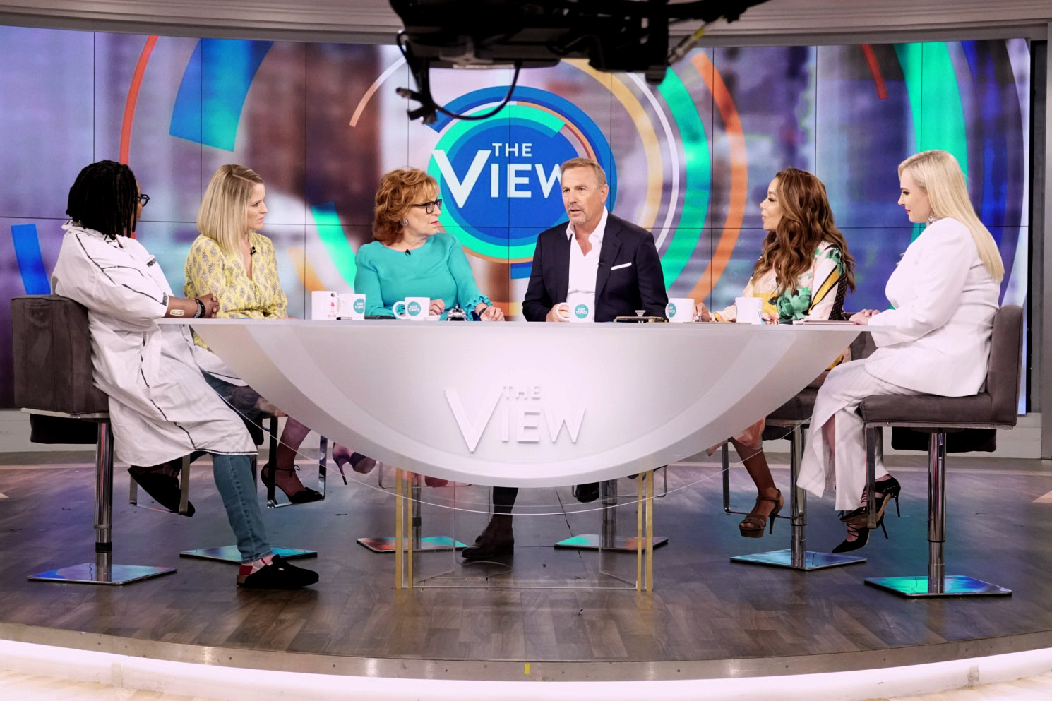 PHOTO: Kevin Costner appears on ABC's 'The View', June 19, 2018.