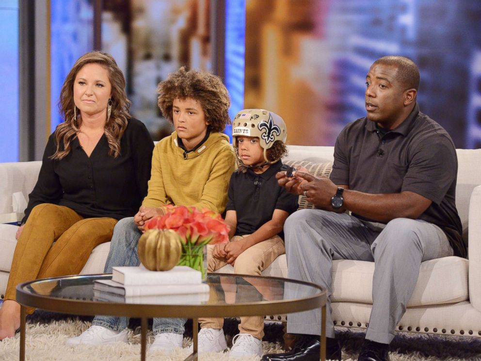 PHOTO: The Thompson family joined The View to discuss how they are giving back to the organization that helped 6-year-old Bryson receive care for his epilepsy - and get a surprise from five-time NBA champion Kobe Bryant.
