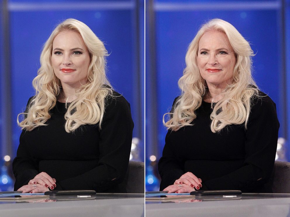 PHOTO: Meghan McCain shares her results from using an age-filter on their photos, July 17, 2019.