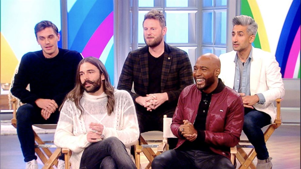 PHOTO: The hosts of "Queer Eye" appear on "The View" on Nov. 28, 2018.