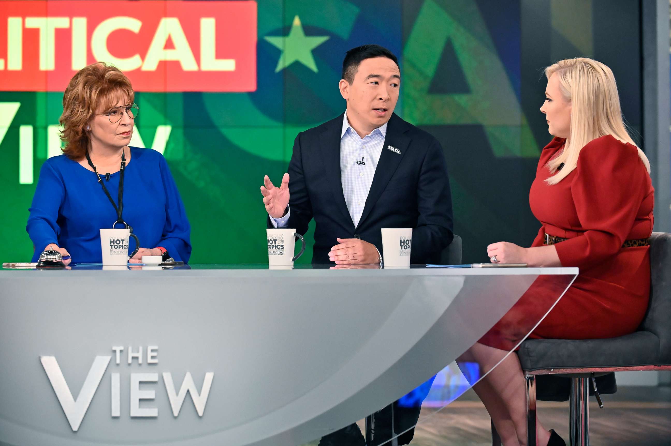 PHOTO: Democratic presidential candidate Andrew Yang on ABC's "The View,"  Sept. 26, 2019.